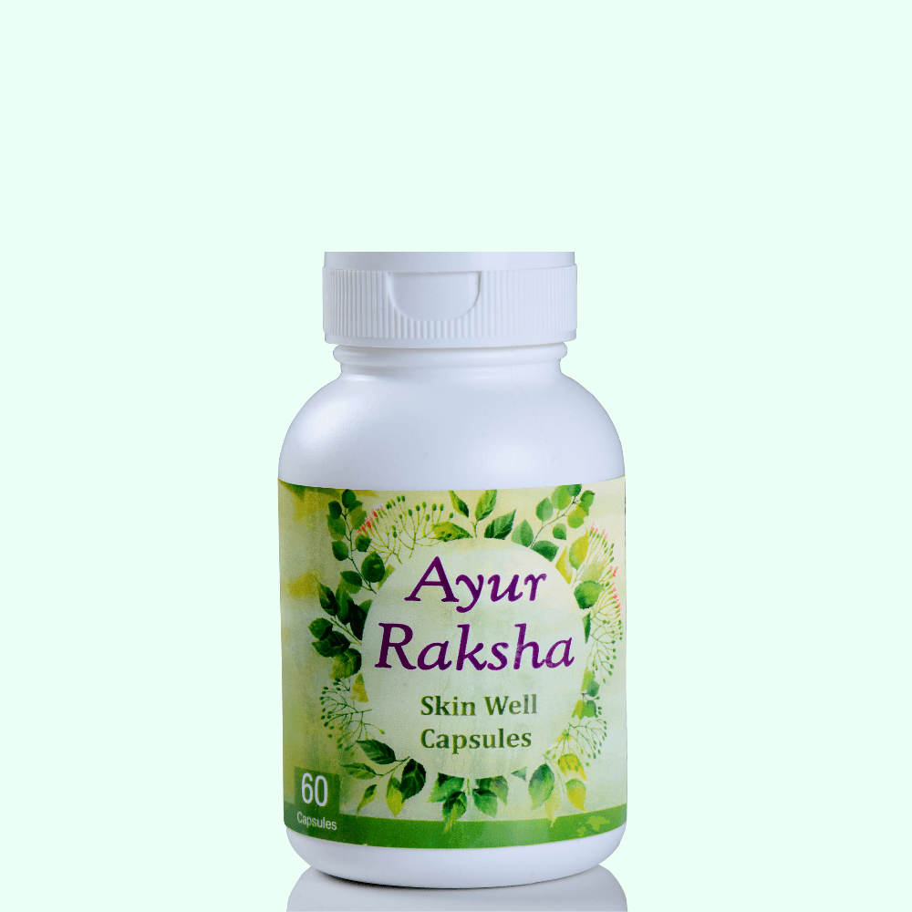Ayurraksha Ayur Raksha Skin Well Food Supplement Capsules 1