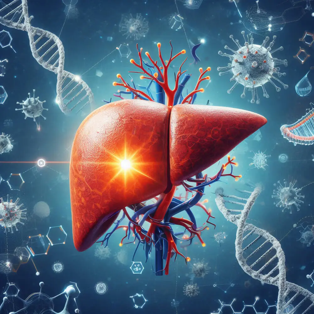 Ayur Raksha - Image of liver protecting us from diseases releasing antibodies v2